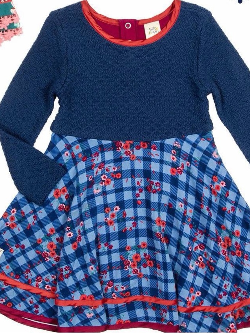 GIRLS DRESS SIZE 6. WILDFLOWERS Long Sleeve Girls Dress GREAT CONDITION